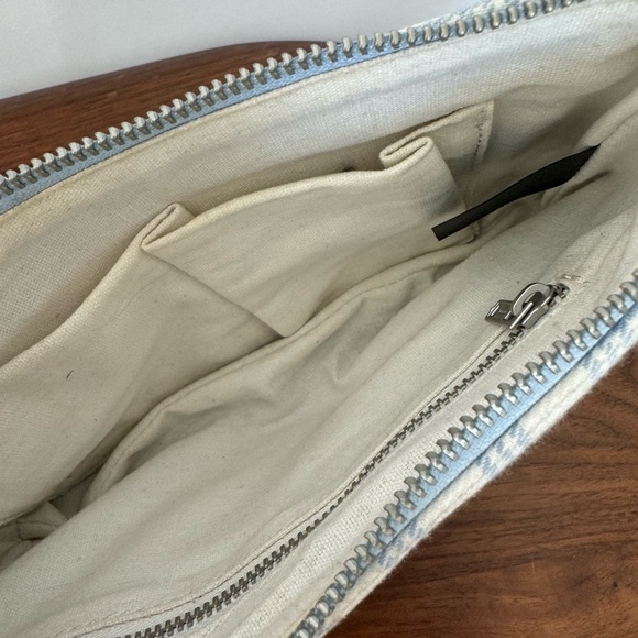 Blue & White Plaid Shoulder Purse - Picture 2 of 5